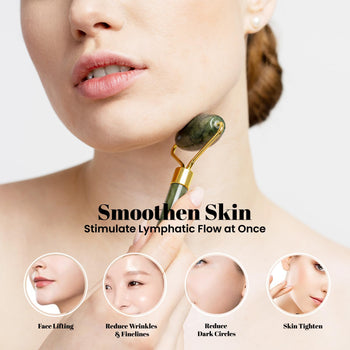 ROSELYNBOUTIQUE Gua Sha Facial Tools & Face Roller Original Face Massager for Puffiness Wrinkless Skin Care Routine - Self Care Gift for Men Women