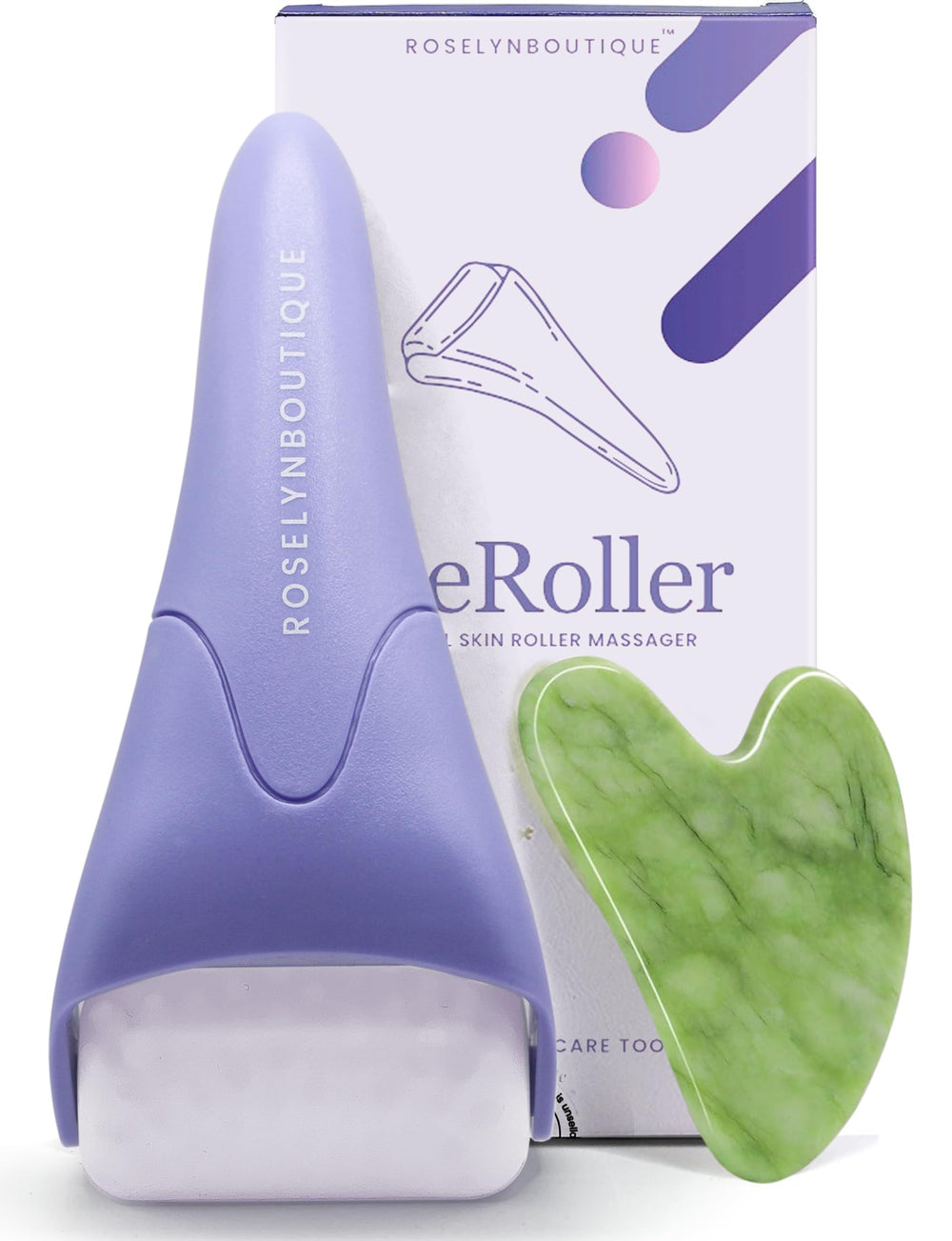 ROSELYNBOUTIQUE Ice Roller for Face Wrinkles Fine Lines Puffiness Stick Massager Facial Skin Care Tools Self Care Gifts for Men Women