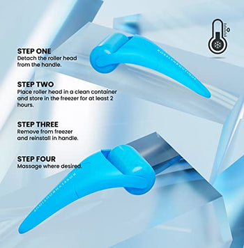 ROSELYNBOUTIQUE Ice Roller for Face Wrinkles Fine Lines Puffiness Stick Massager Facial Skin Care Tools Self Care Gifts for Men Women